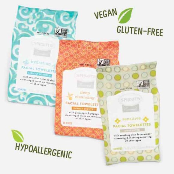 SPROUTS VARIETY LOT FACIAL TOWELETTES + BAR SOAPS - Picture 3 of 10